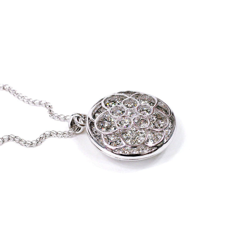 BNP Jewelry High End Style Rose Flower Necklace Korean Design Circle Christmas Gift Made in Korea